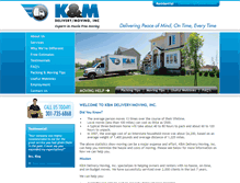 Tablet Screenshot of kmmovinginc.com